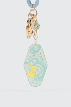 Aquarius Zodiac Keychain