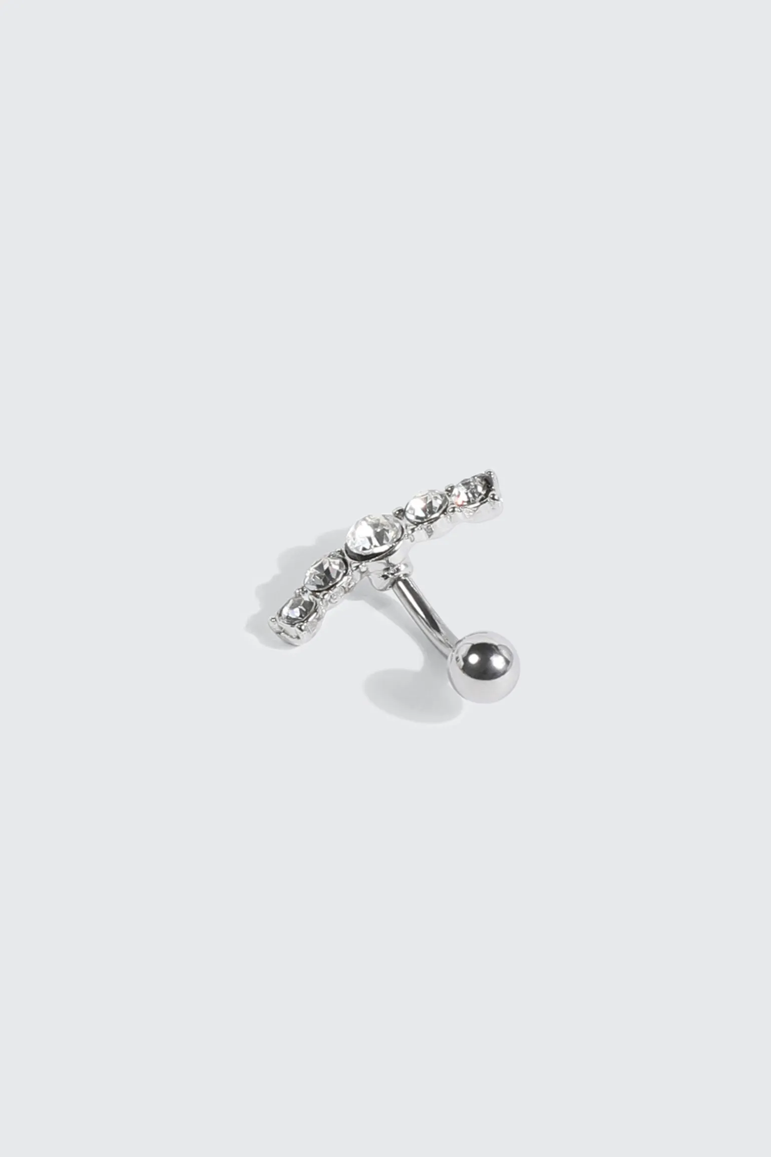 Arched Rhinestone Navel Piercing