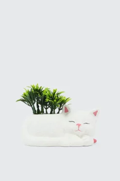 Artificial Plant in Cat Pot
