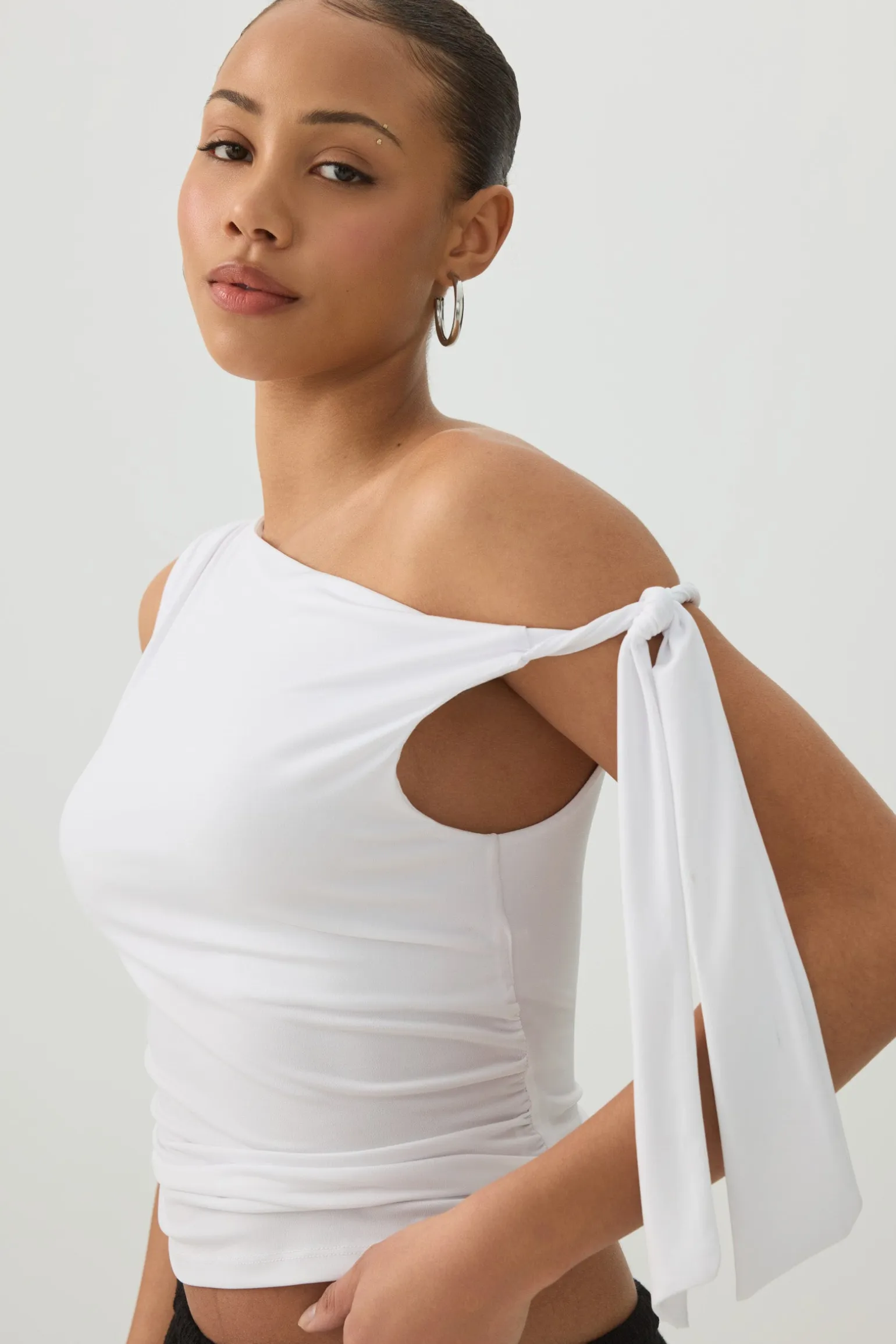 Asymmetrical Off Shoulder Top