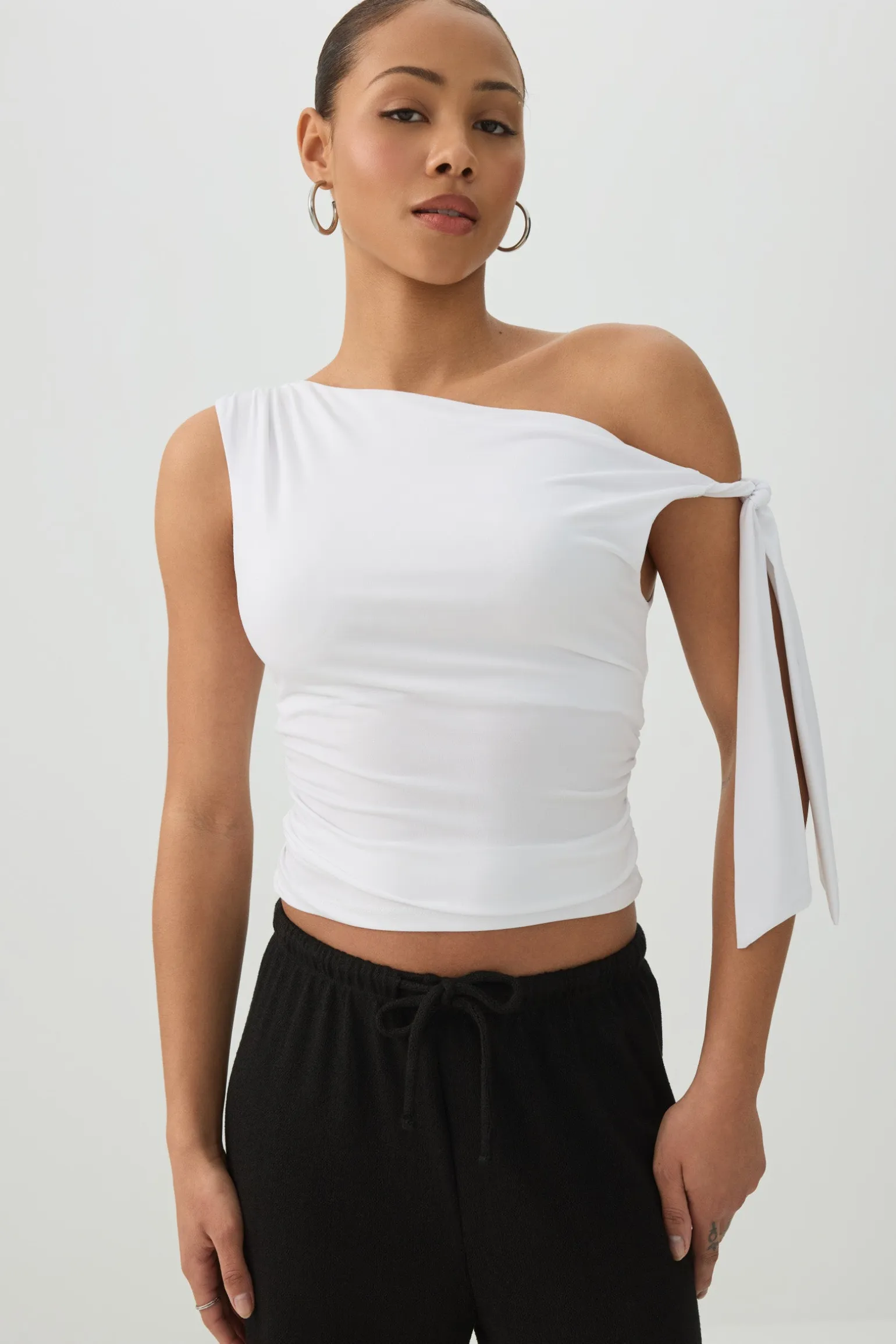 Asymmetrical Off Shoulder Top