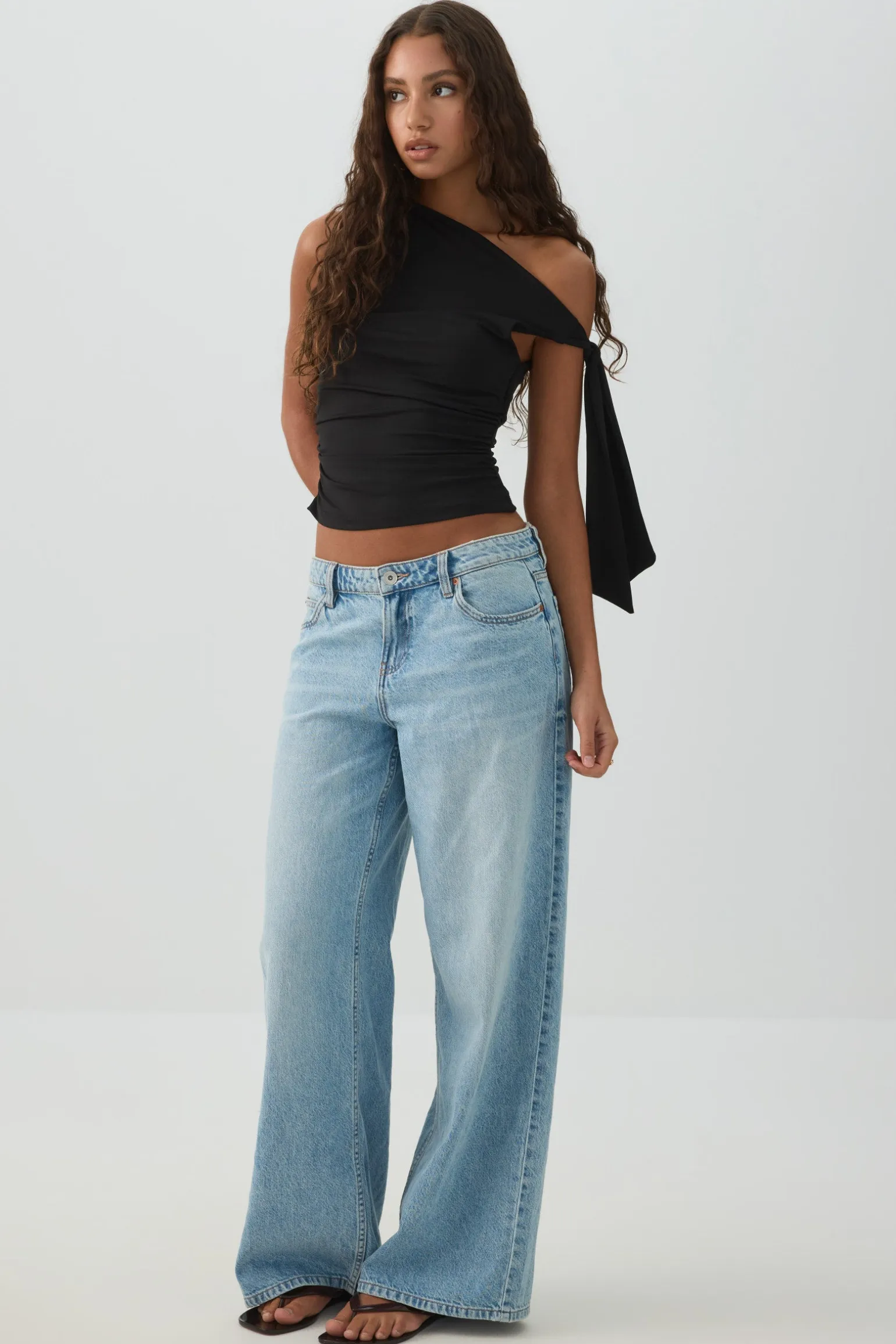Asymmetrical Off Shoulder Top
