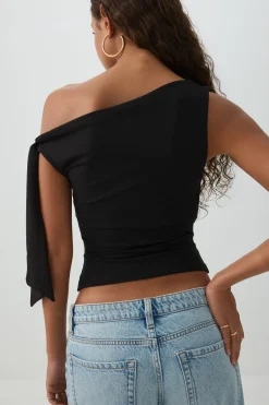 Asymmetrical Off Shoulder Top