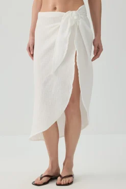Asymmetric Cover-Up Skirt