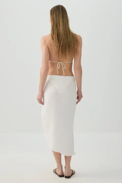 Asymmetric Cover-Up Skirt