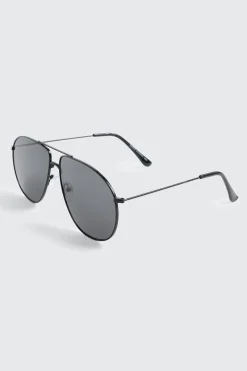 Aviator Slim Metal Sunglasses