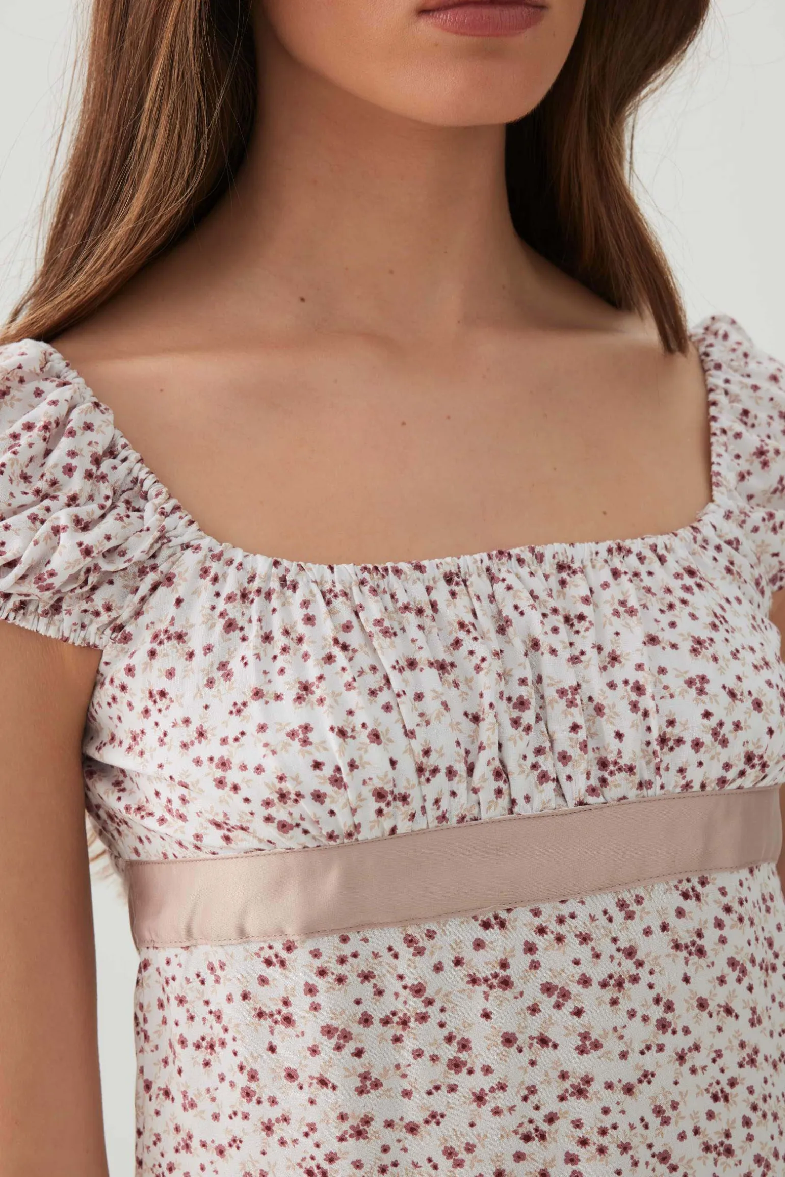 Babydoll Top with Satin Ribbon