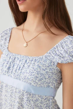 Babydoll Top with Satin Ribbon