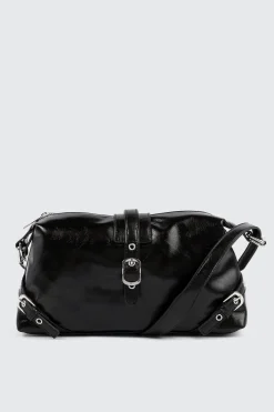 Baguette Bag with Buckle Details