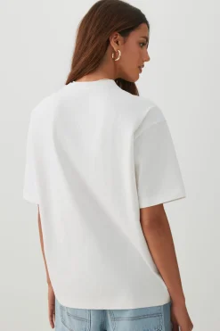 Basic Boxy Crew Neck T shirt