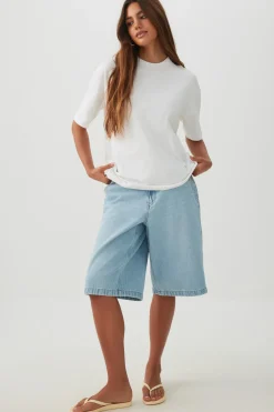Basic Boxy Crew Neck T shirt