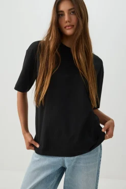 Basic Boxy Crew Neck T shirt