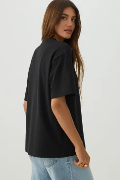 Basic Boxy Crew Neck T shirt