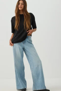 Basic Boxy Crew Neck T shirt