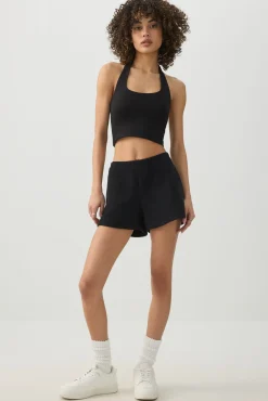 Basic Crop Halter Tank Top