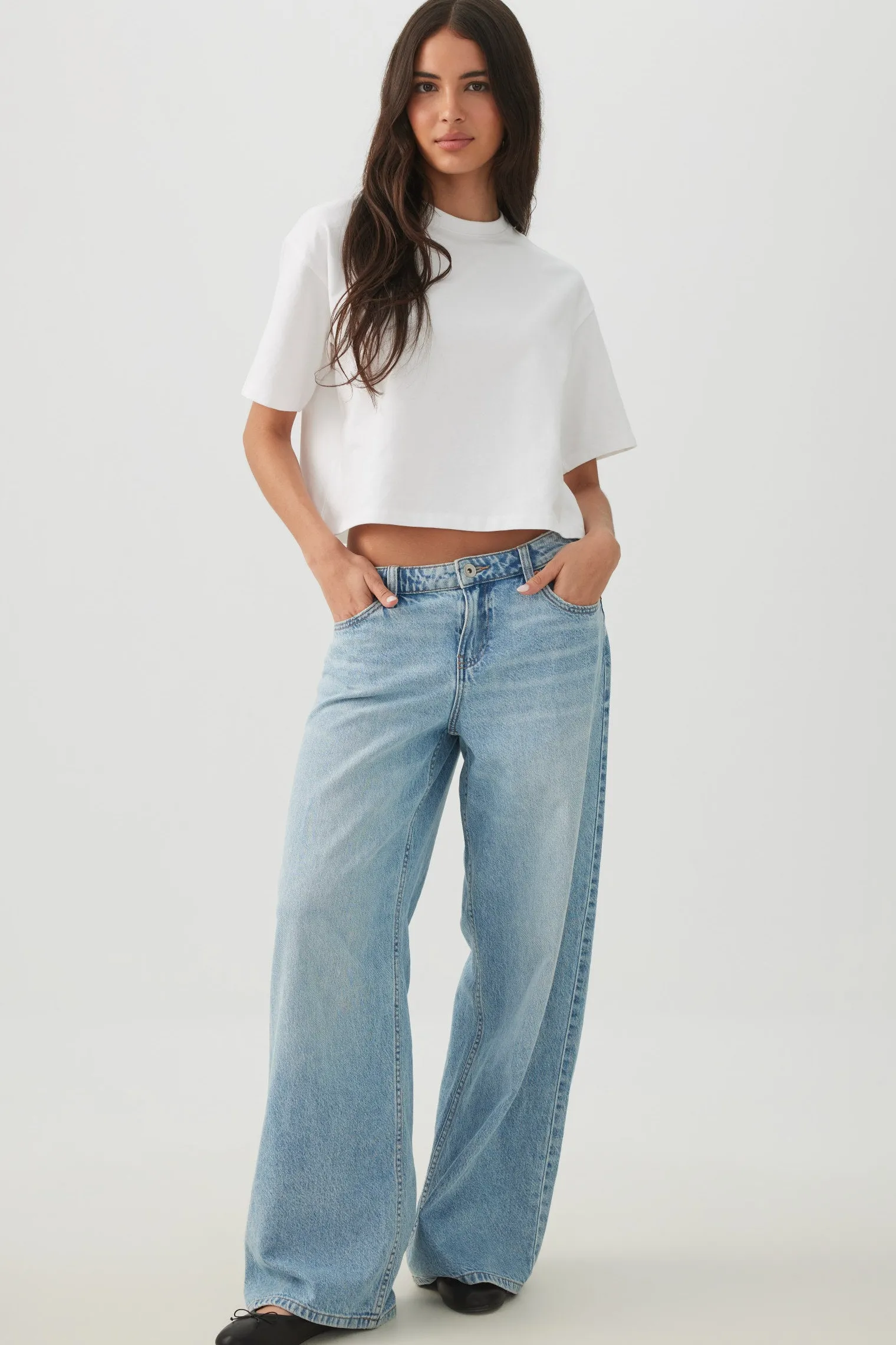 Basicore™ Boxy Cropped T-Shirt