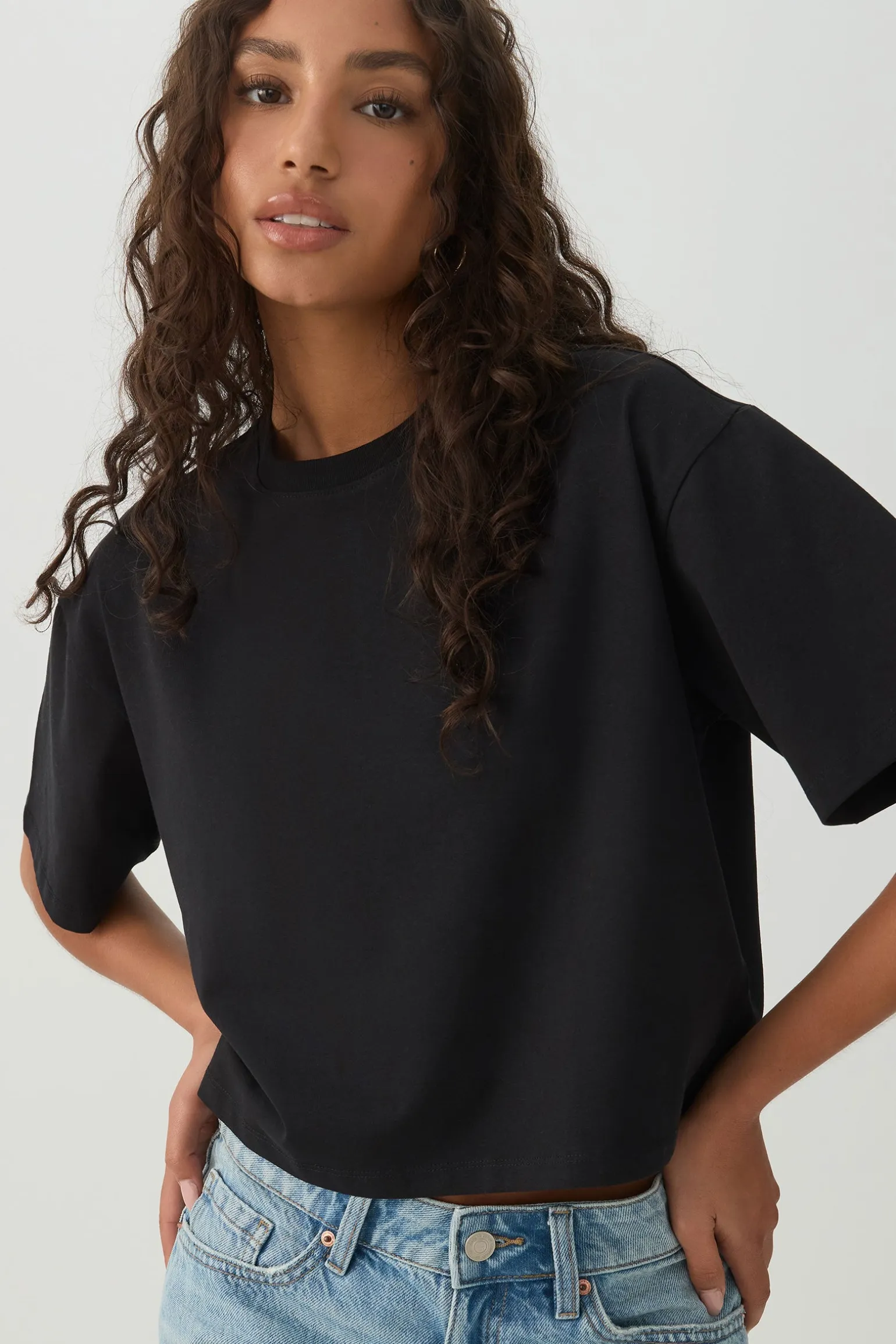 Basicore™ Boxy Cropped T-Shirt