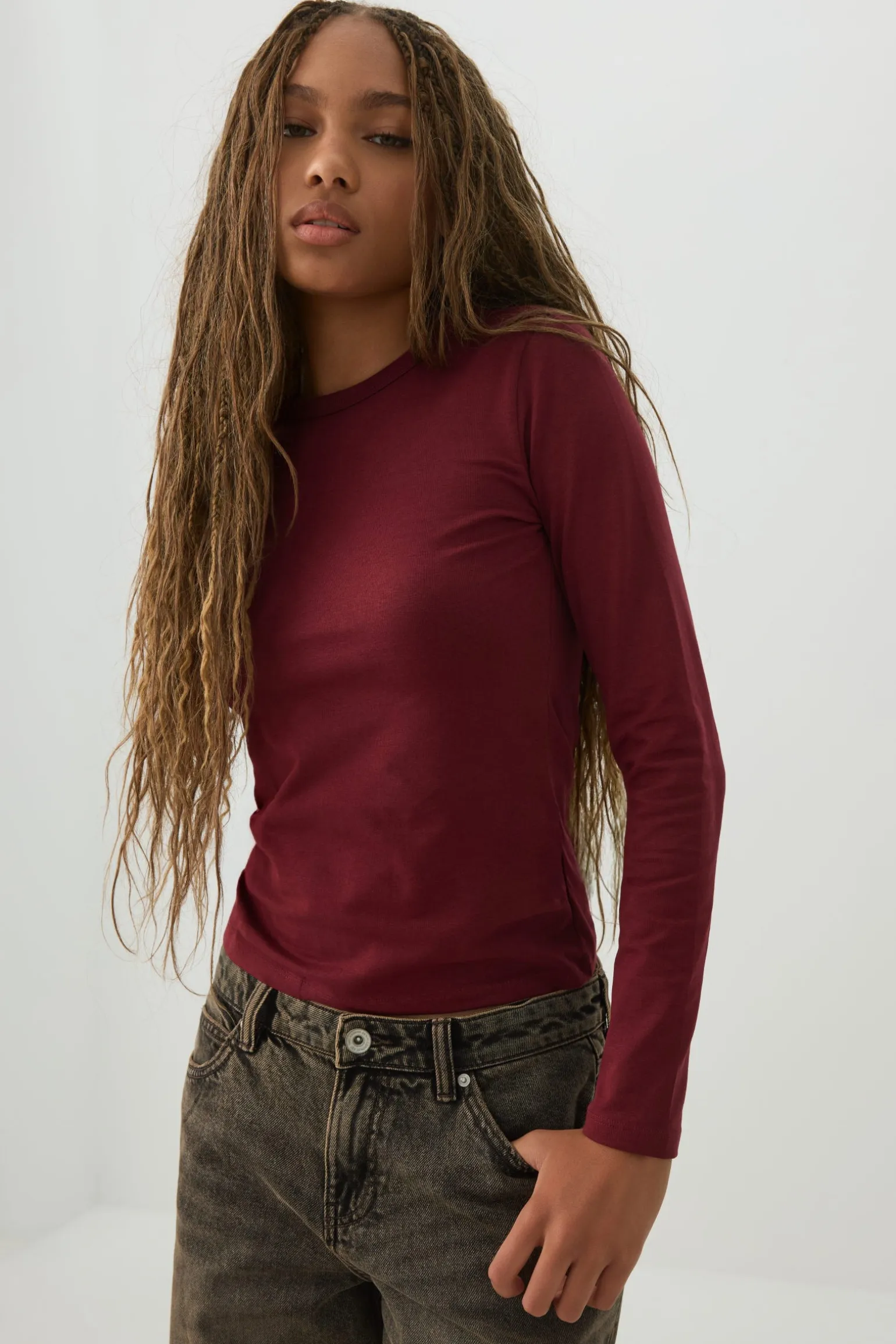 Basicore™ Fitted Long Sleeve T-Shirt