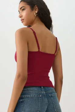 Basic Ribbed Knit Tank Top