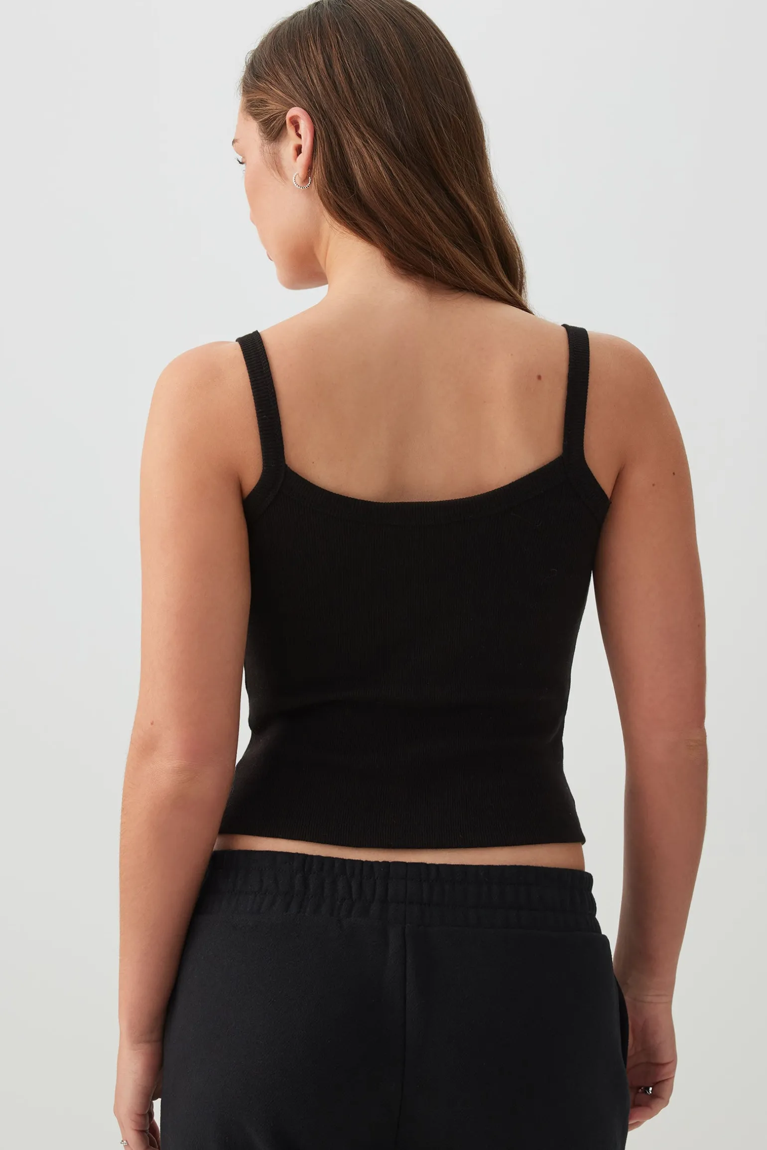 Basic Scoop Neck Short Tank