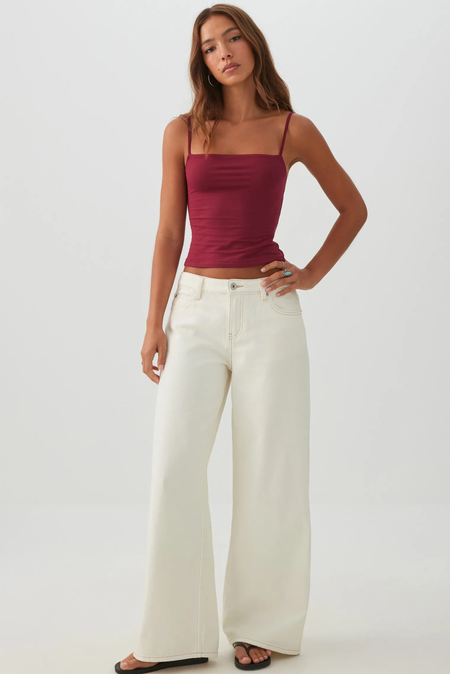 Basic Super Soft Tank Top with Adjustable Straps