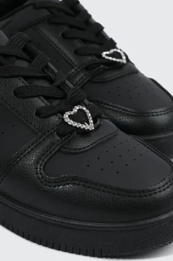 Basketball Sneakers with Charm Detail