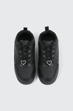 Basketball Sneakers with Charm Detail