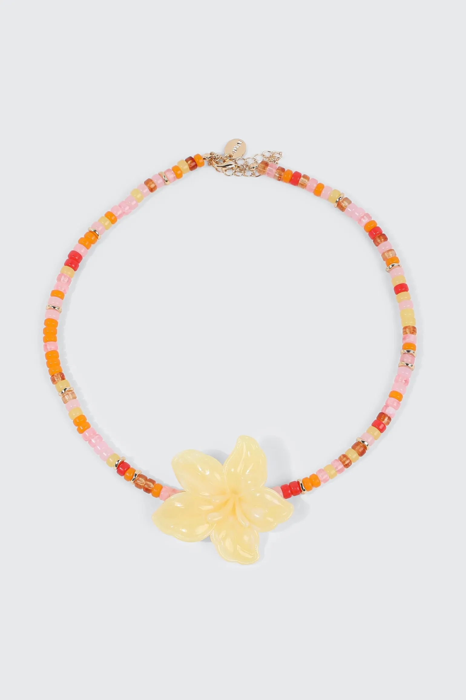 Beaded Hibiscus Choker