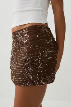 Beaded Micro Skirt