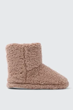 Berber Fleece Bootie Slippers