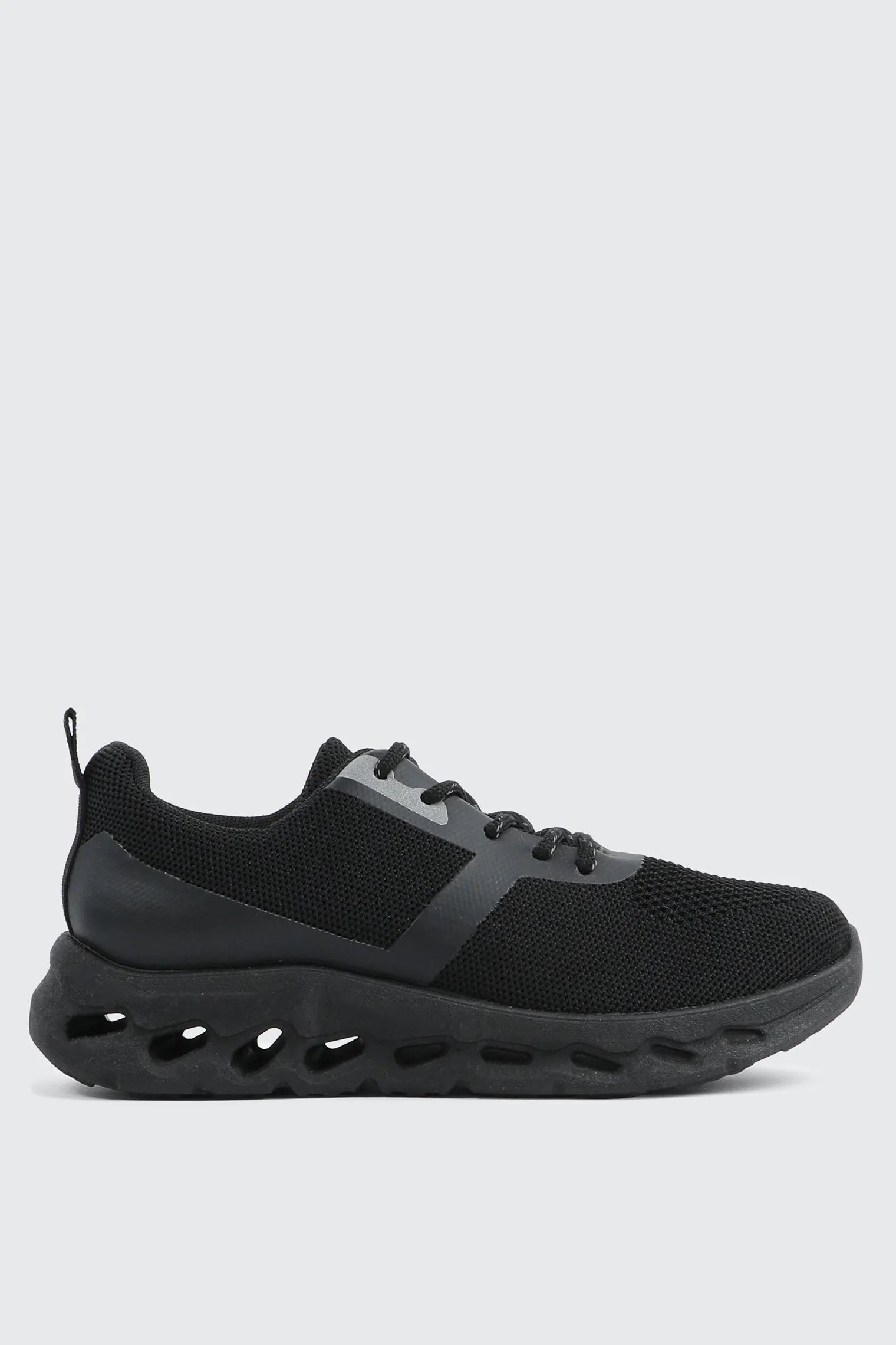 Black Knit Sneakers