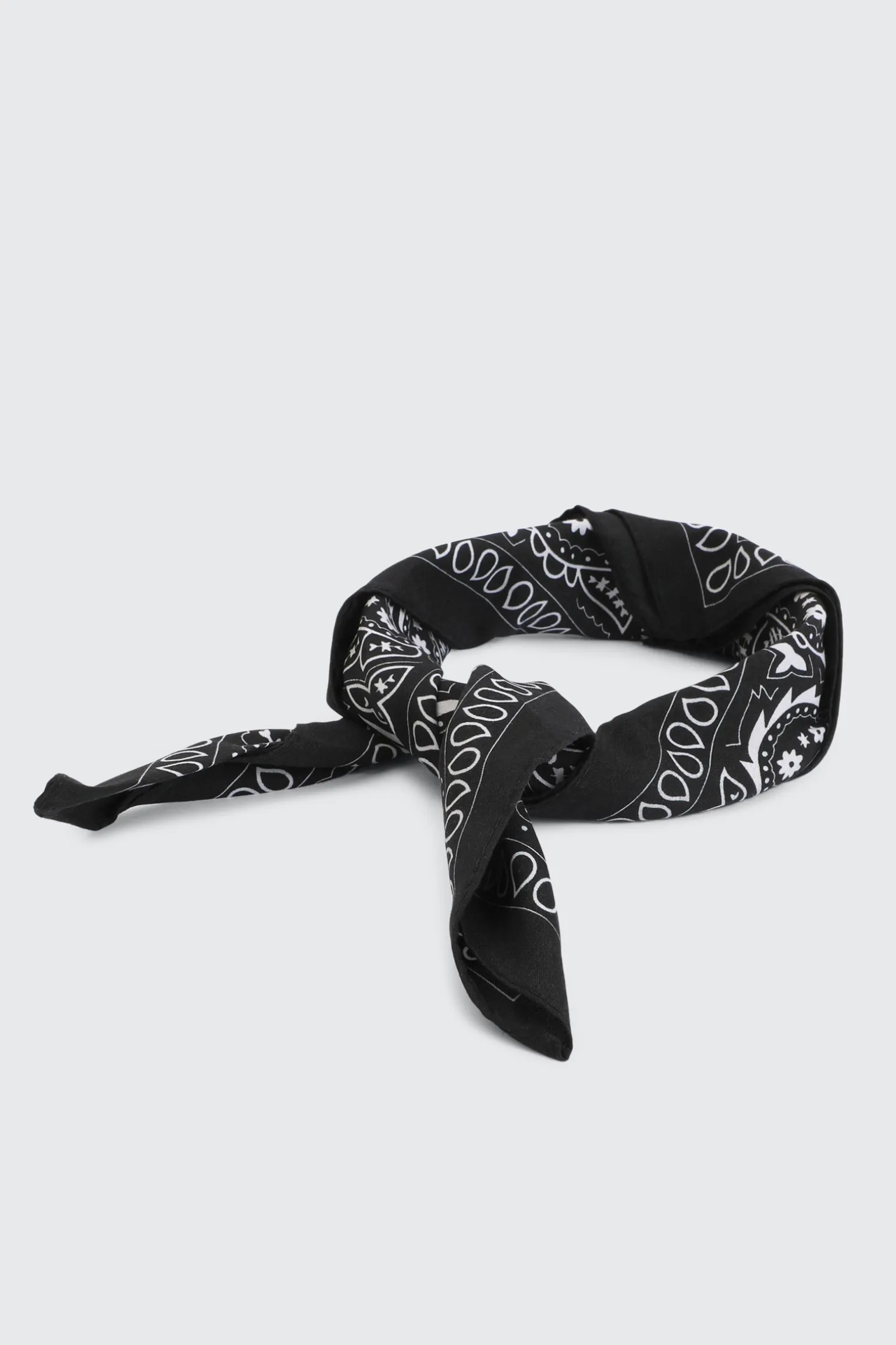 Black Paisley Bandana