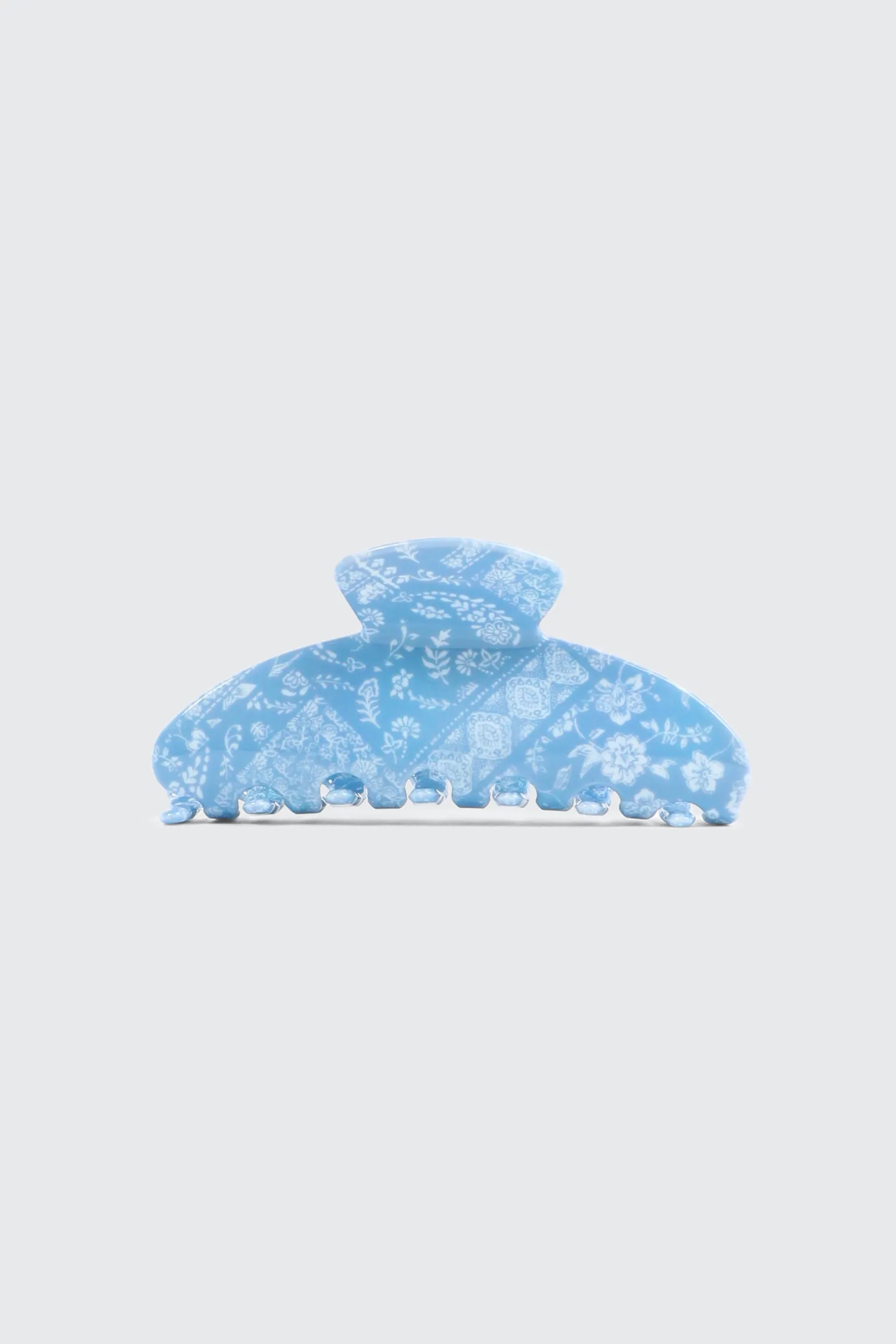 Blue Paisley Hair Claw