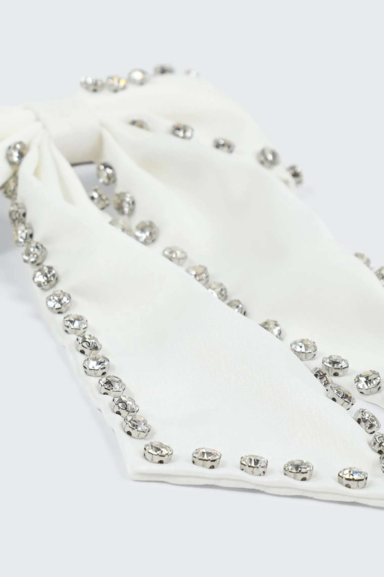 Bow Barrette with Crystals