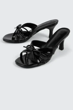 Bow Kitten Heel Sandals