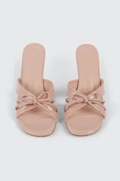 Bow Kitten Heel Sandals