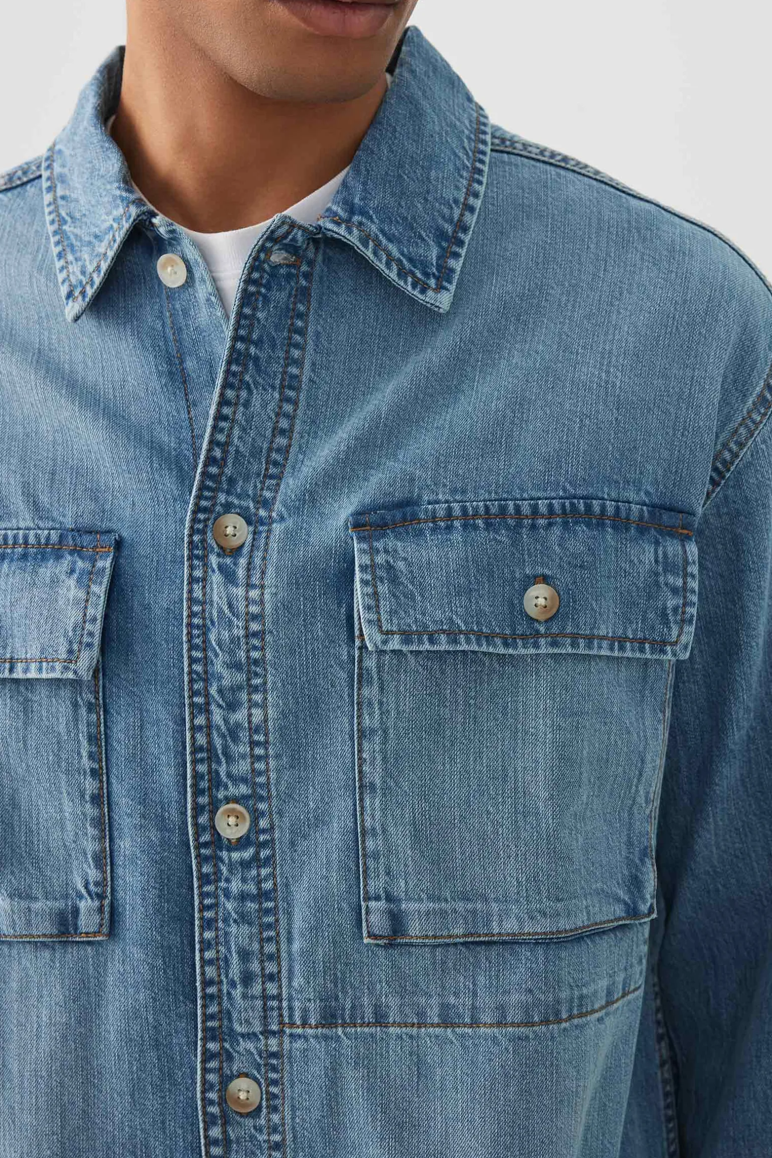 Boxy Denim Shirt