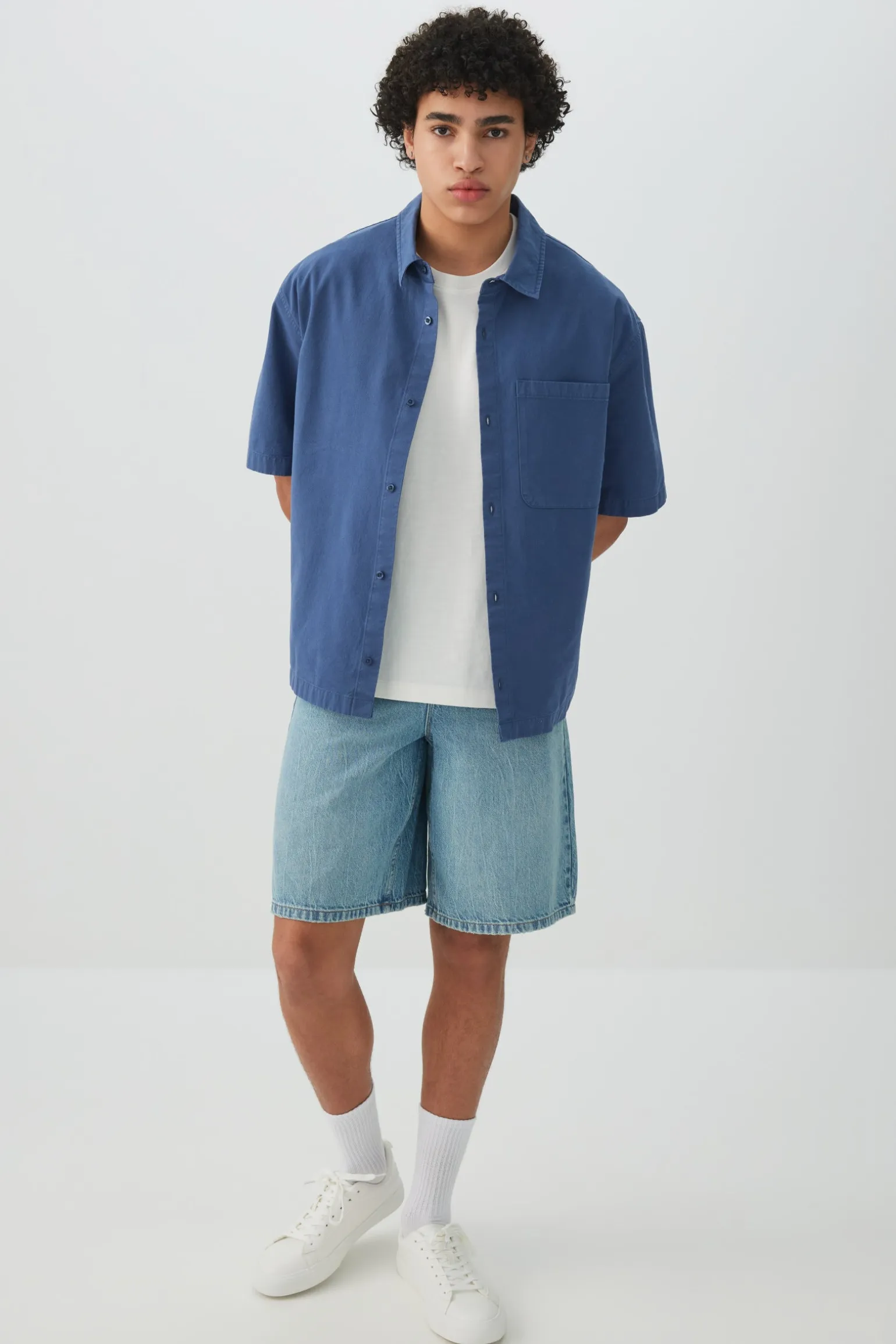 Boxy Short-Sleeve Shirt