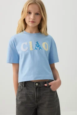 Boxy T-Shirt with Embellishment