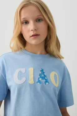 Boxy T-Shirt with Embellishment
