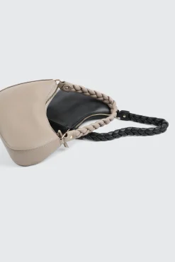 Braided Strap Baguette Bag