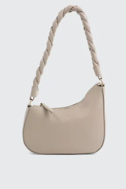 Braided Strap Baguette Bag