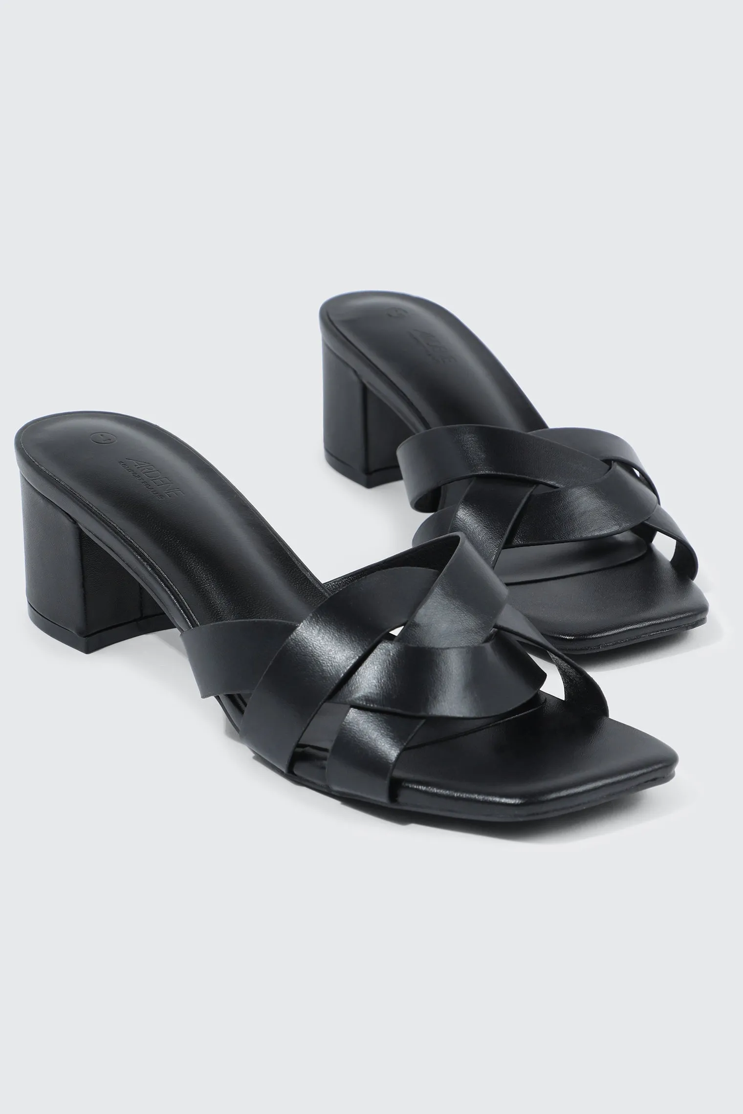 Braided Strap Heel Sandals