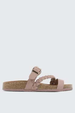 Braided Strap Slide Sandals