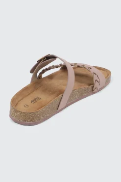 Braided Strap Slide Sandals