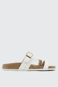 Braided Strap Slide Sandals