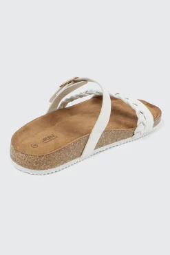 Braided Strap Slide Sandals