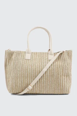 Braided Straw Tote