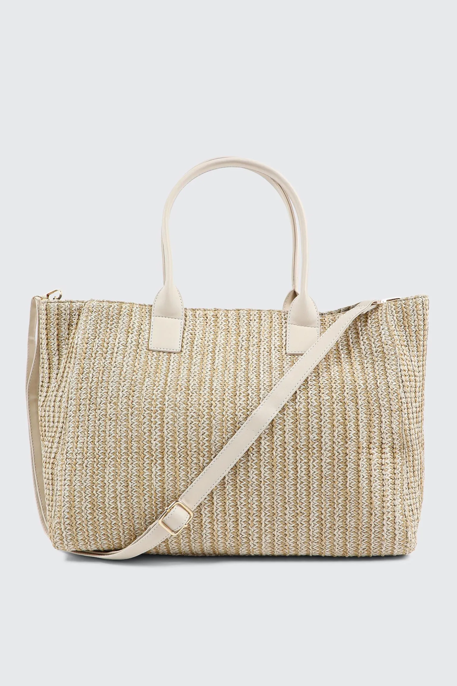 Braided Straw Tote