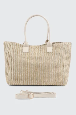 Braided Straw Tote